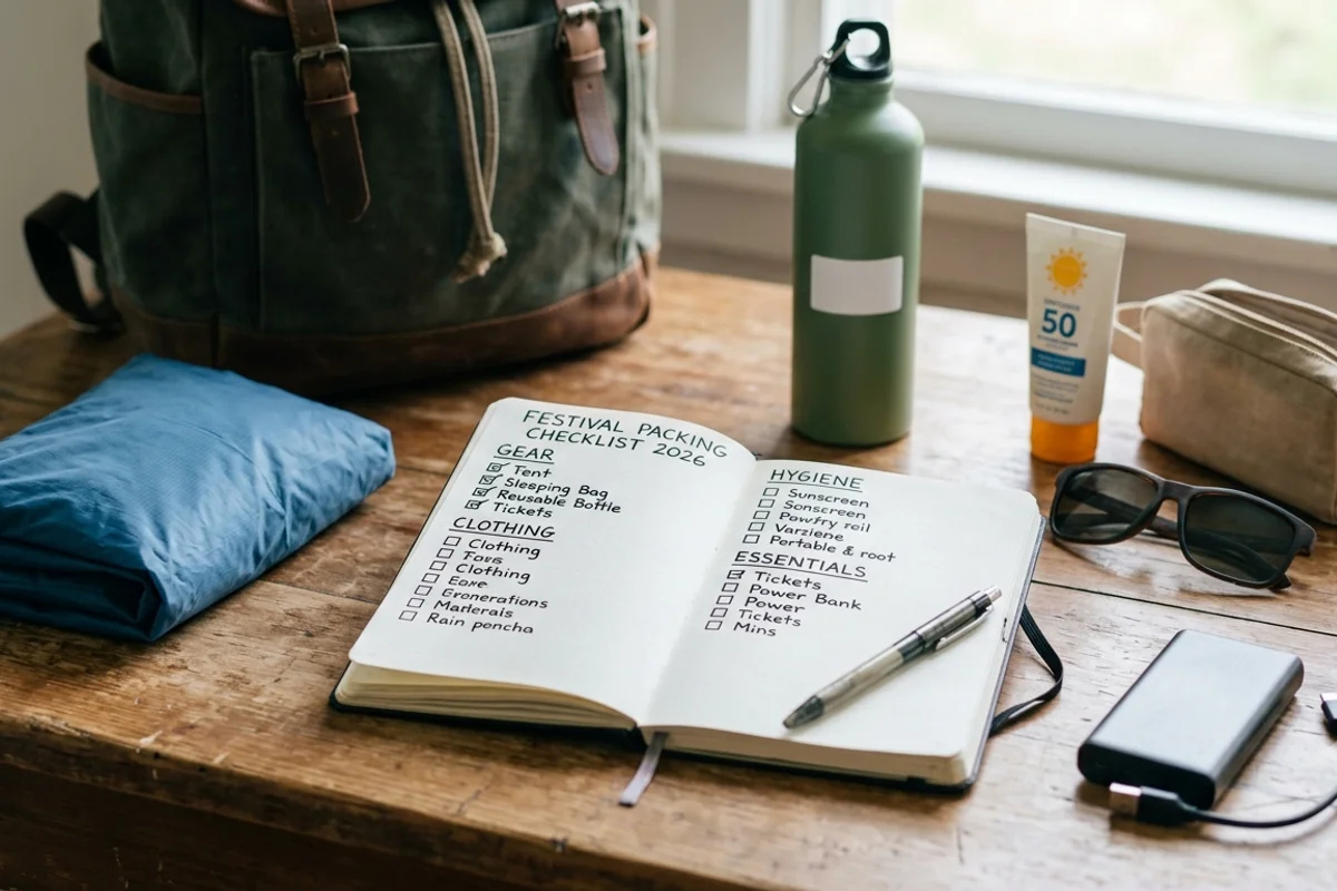 Festival Packing Checklist 2026: Everything You Need for a Stress-Free Weekend